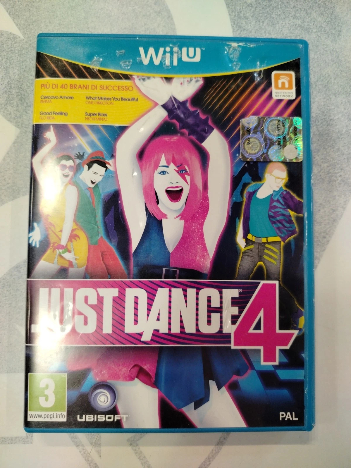 Just Dance 4 Wii U Nintendo Italiano PAL Triangolo Blu